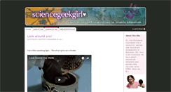 Desktop Screenshot of blog.sciencegeekgirl.com